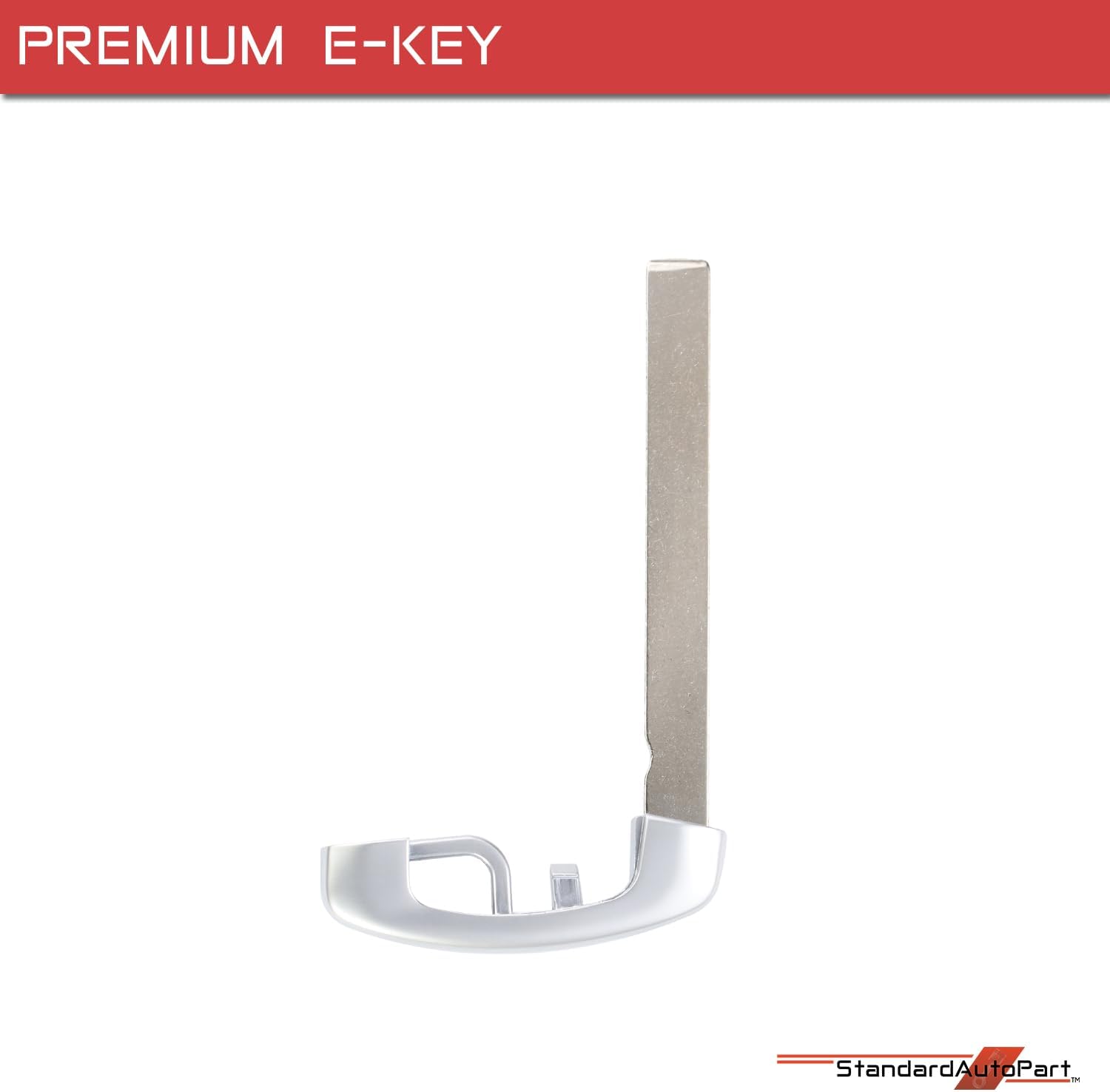 StandardAutoPart Emergency Insert Key for Proximity Keyless Remote Smart Key Compatible with BMW 2 Series 3 Series 4 Series 5 Series 6 Series 7 Series X3 X4 X5 KR55WK49663 (Chrome Version)