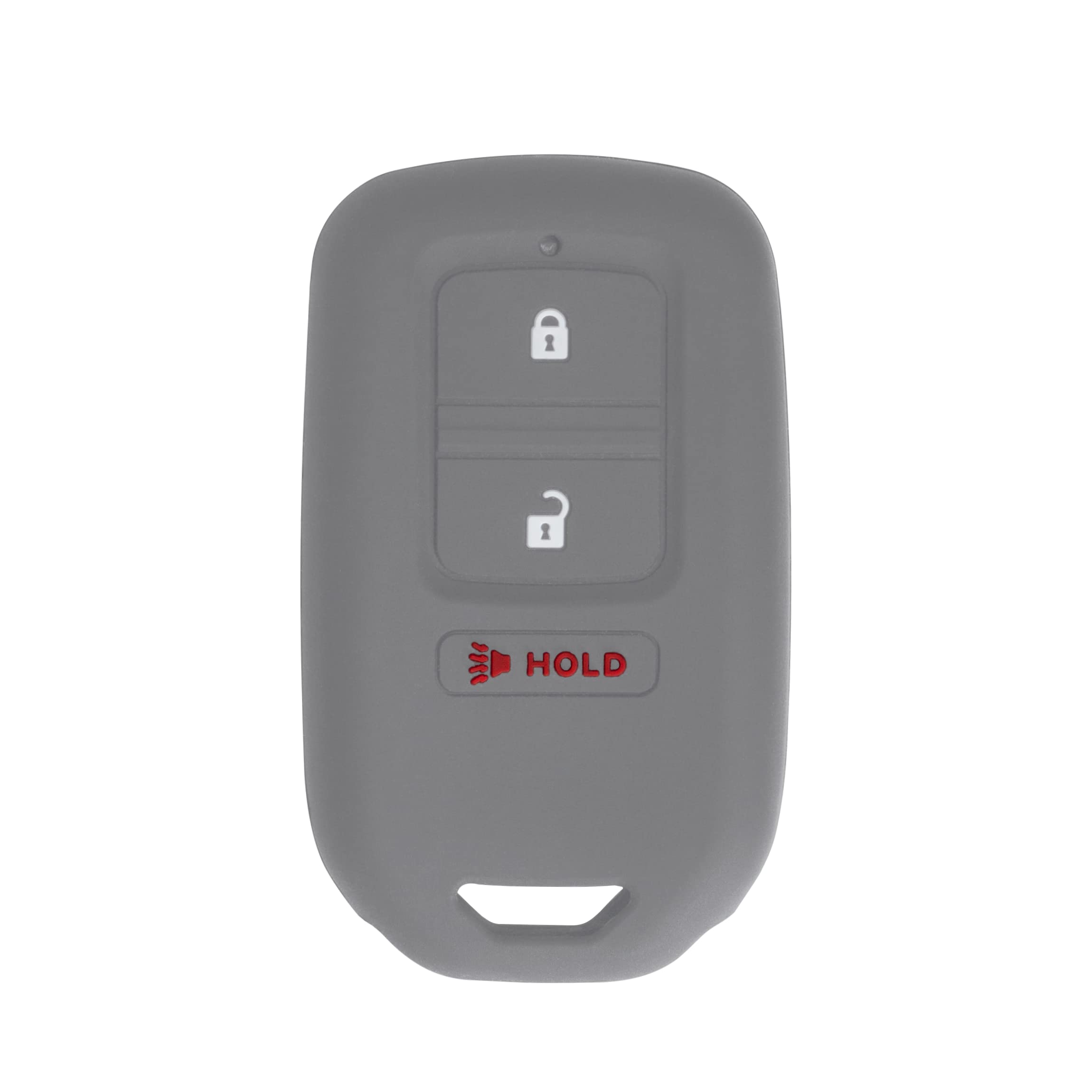 StandardAutoPart Silicone Case for 3 Button Proximity Remote Smart Key KR5V2X Compatible with Honda Pilot (2016-2019) CR-V (2017-2020) Civic 2016 2017 2018 2019 2020 2021 (Grey) Honda-77-Grey