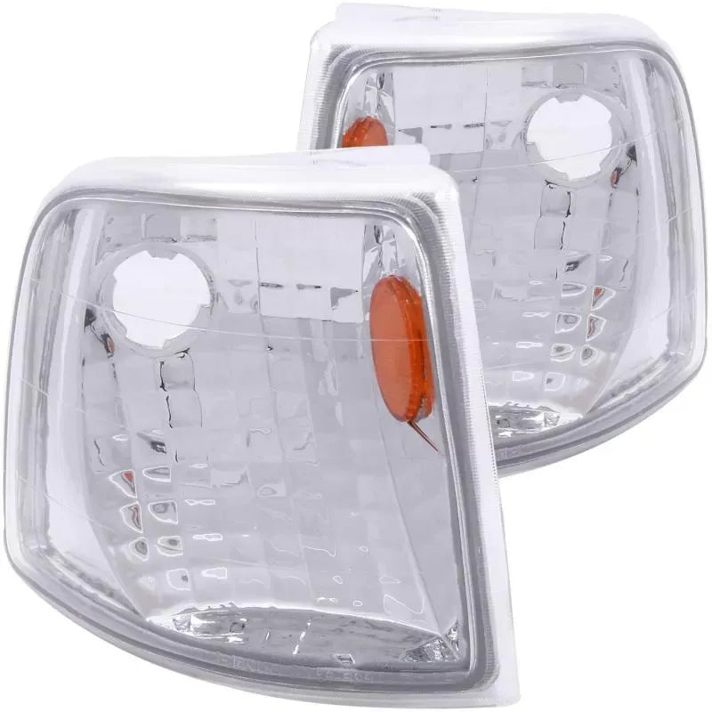 Anzo 521017 USA Cornering Light Assembly Euro Clear Lens Chrome Housing Pair for