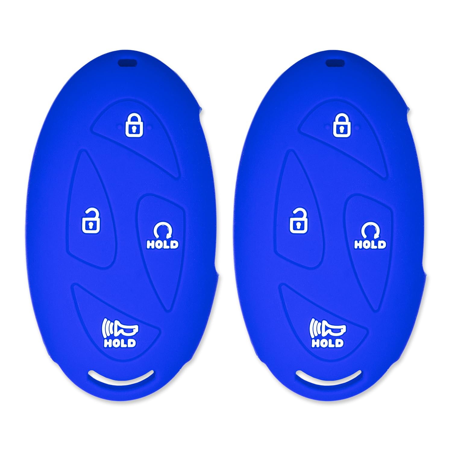 Key Fob Cover for Hyundai Santa Fe Tucson Elantra Kona Sonata Ioniq Blue