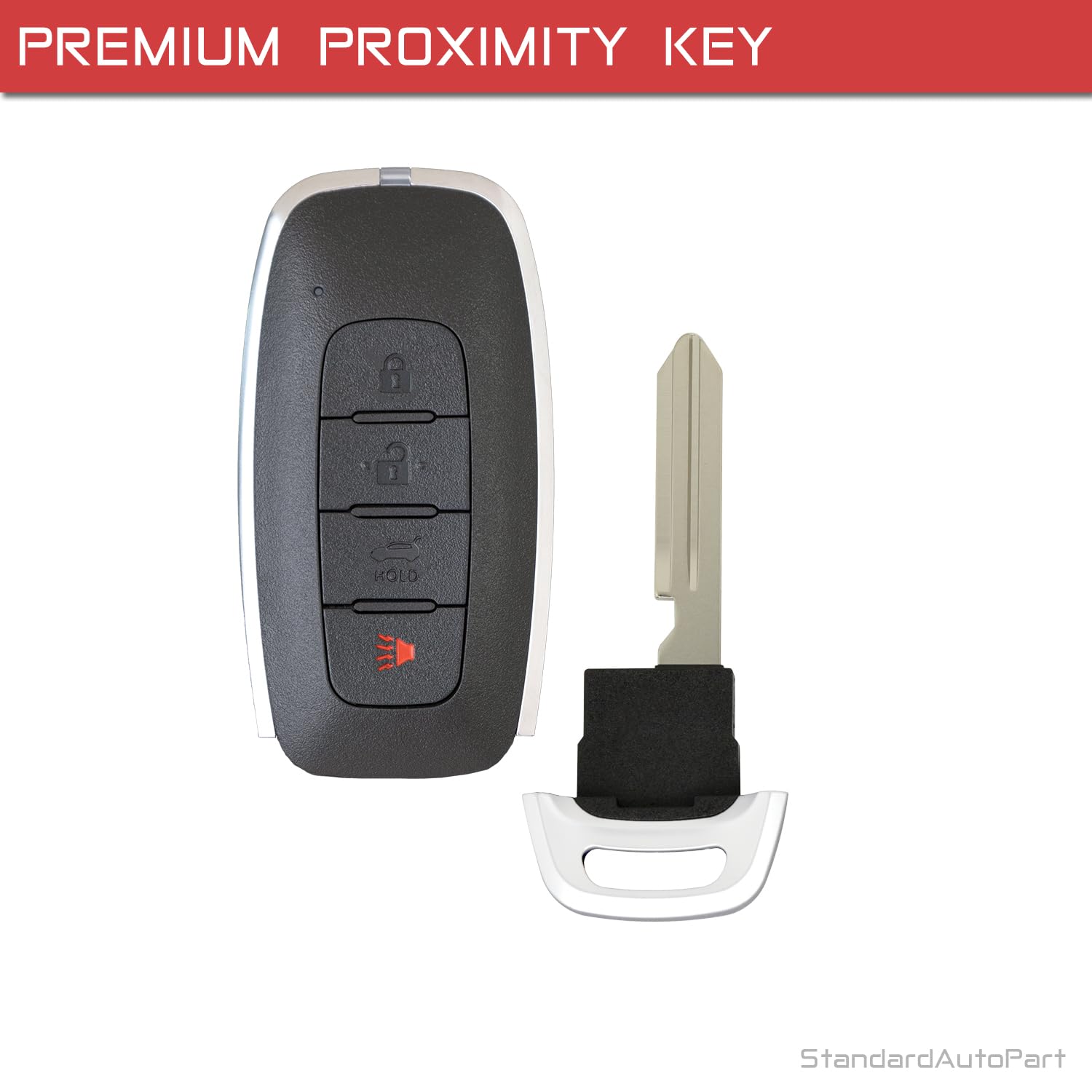 Smart Keyless Fob for Nissan Sentra Versa 2022-2024 KR5TXPZ1 285E3-6LY1A (4 Button Trunk)