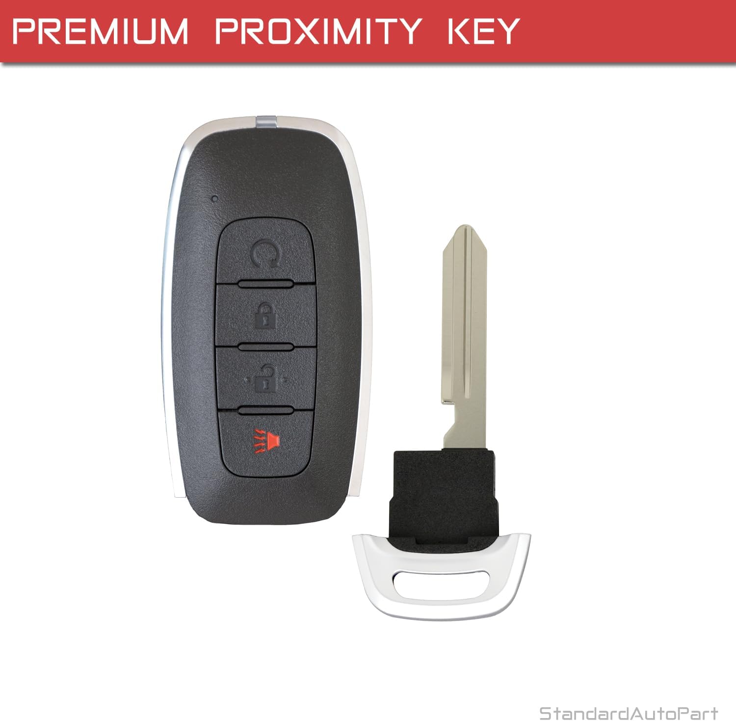 StandardAutoPart Smart Proximity Key Fob Remote Compatible with Nissan Kicks Pathfinder Rogue Armada 2022 2023 2024 2025 KR5TXPZ3 285E3-6RA5A IC: 7812D-TXPZ3 (4 Button RS)