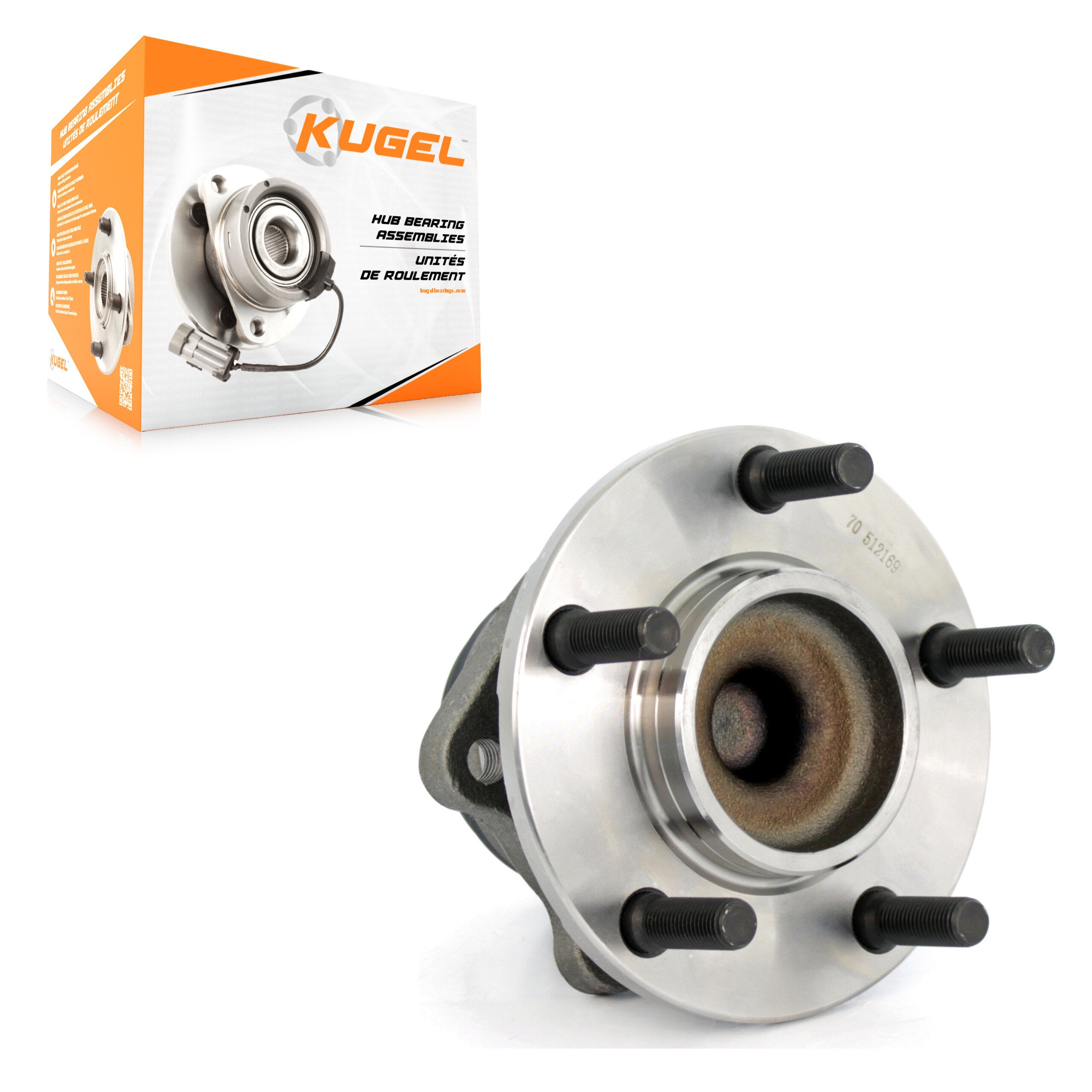 Kugel 70-512169 Wheel Bearing and Hub Assembly for 2001-2007 Dodge Grand Caravan product image