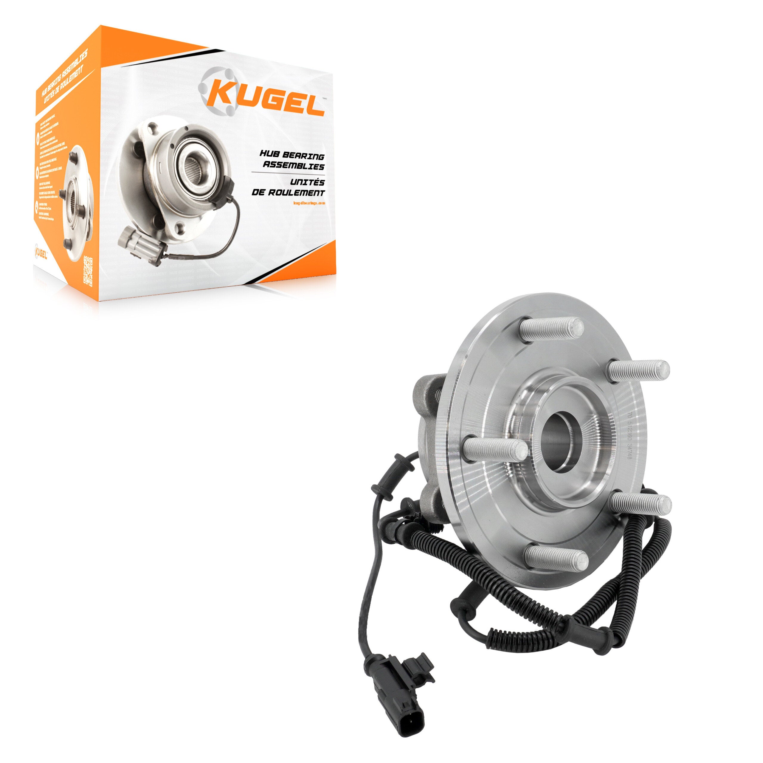 Kugel 70-512360 Wheel Bearing and Hub Assembly for 2008-2011 Volkswagen Routan product image