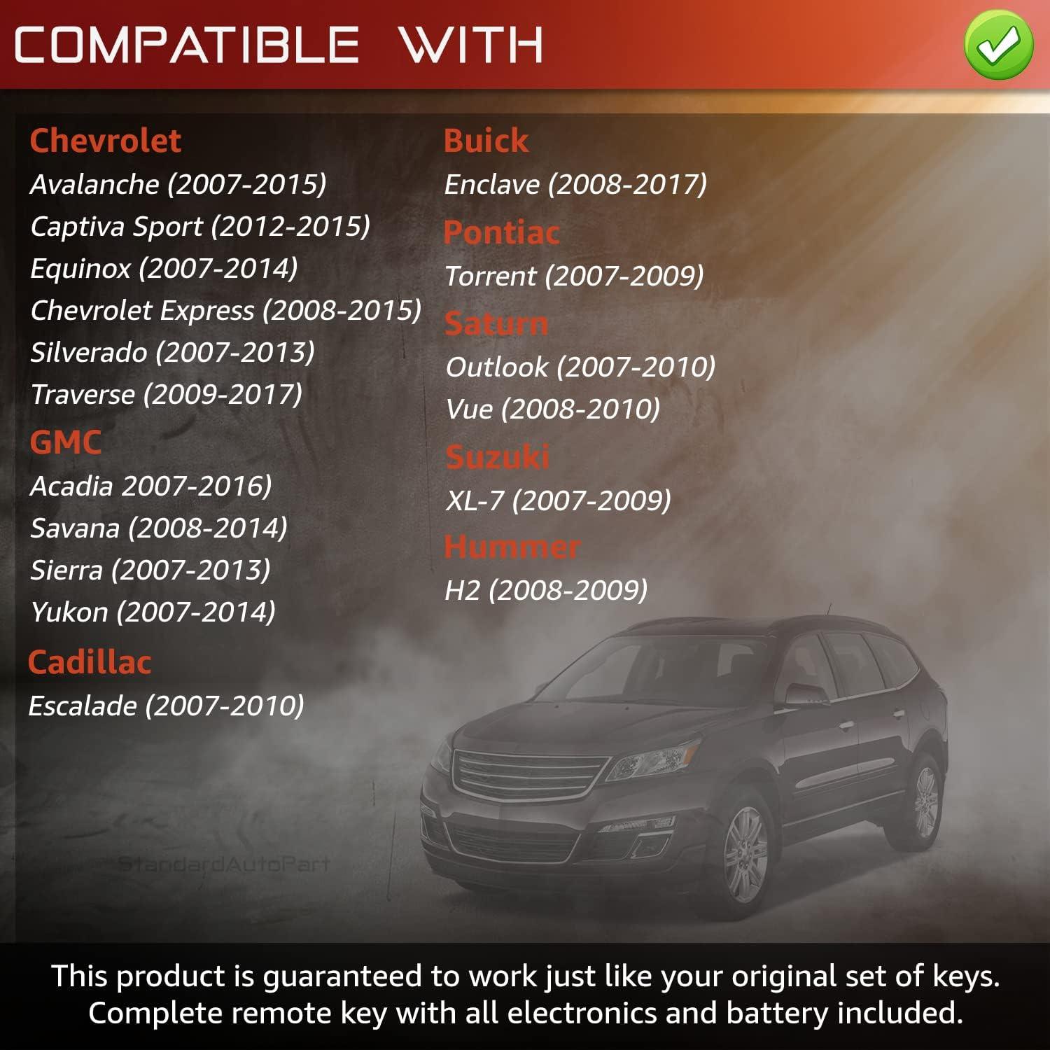 StandardAutoPart Keyless Entry Remote Key Fob Transmitter OUC60270