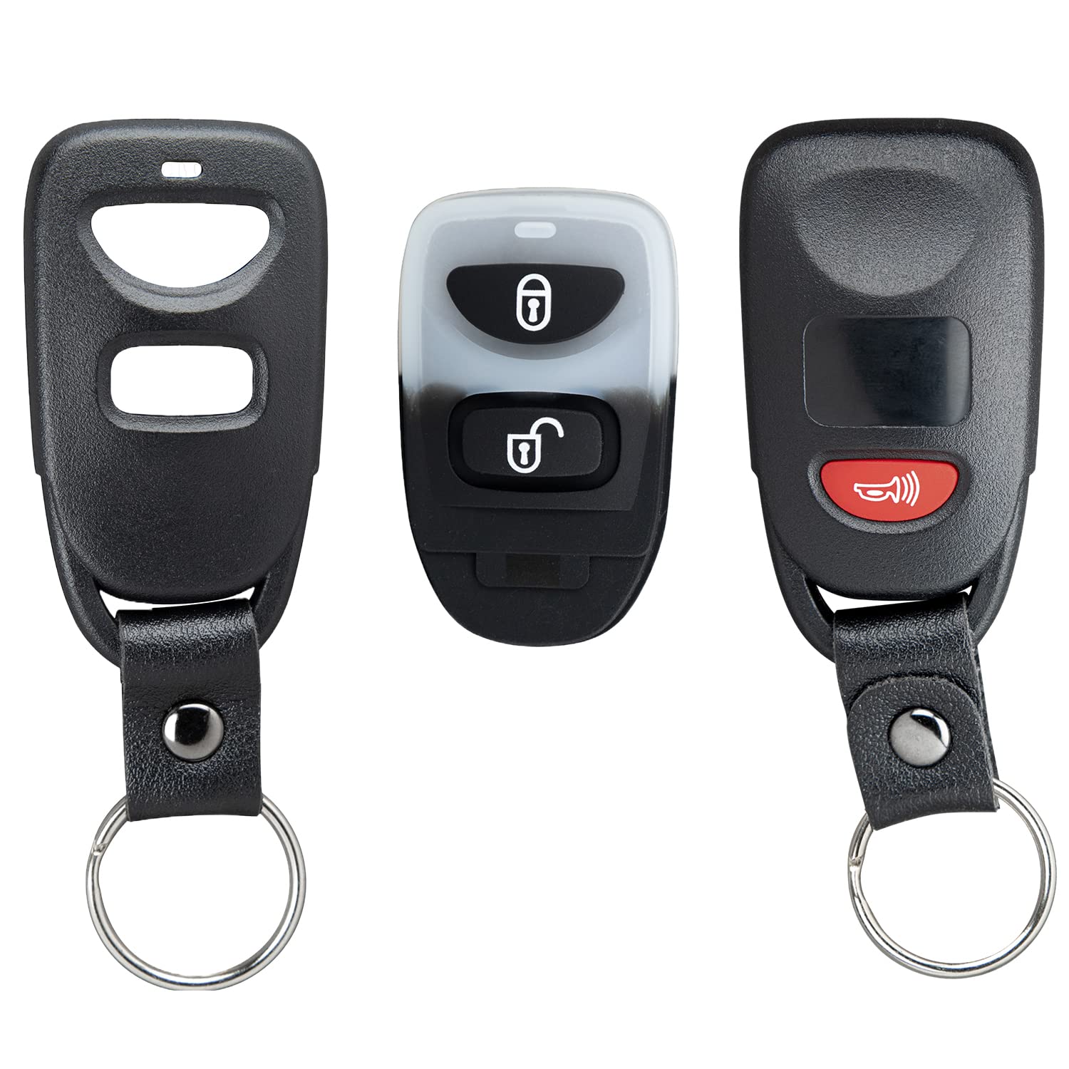 Shell Case for Remote Key Fob for Hyundai/Kia with Battery Holder SAP-3B-Hyundai-SH-BH