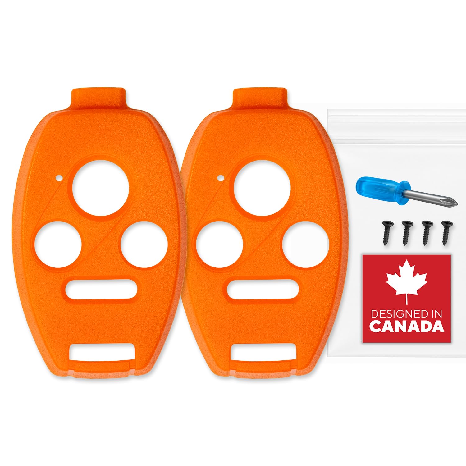 StandardAutoPart Silicone Case for Keyless entry Smart key fob Compatible with Jeep Renegade Grand Cherokee Compass Journey Durango Charger 300 200 Cherokee (Double, Red)