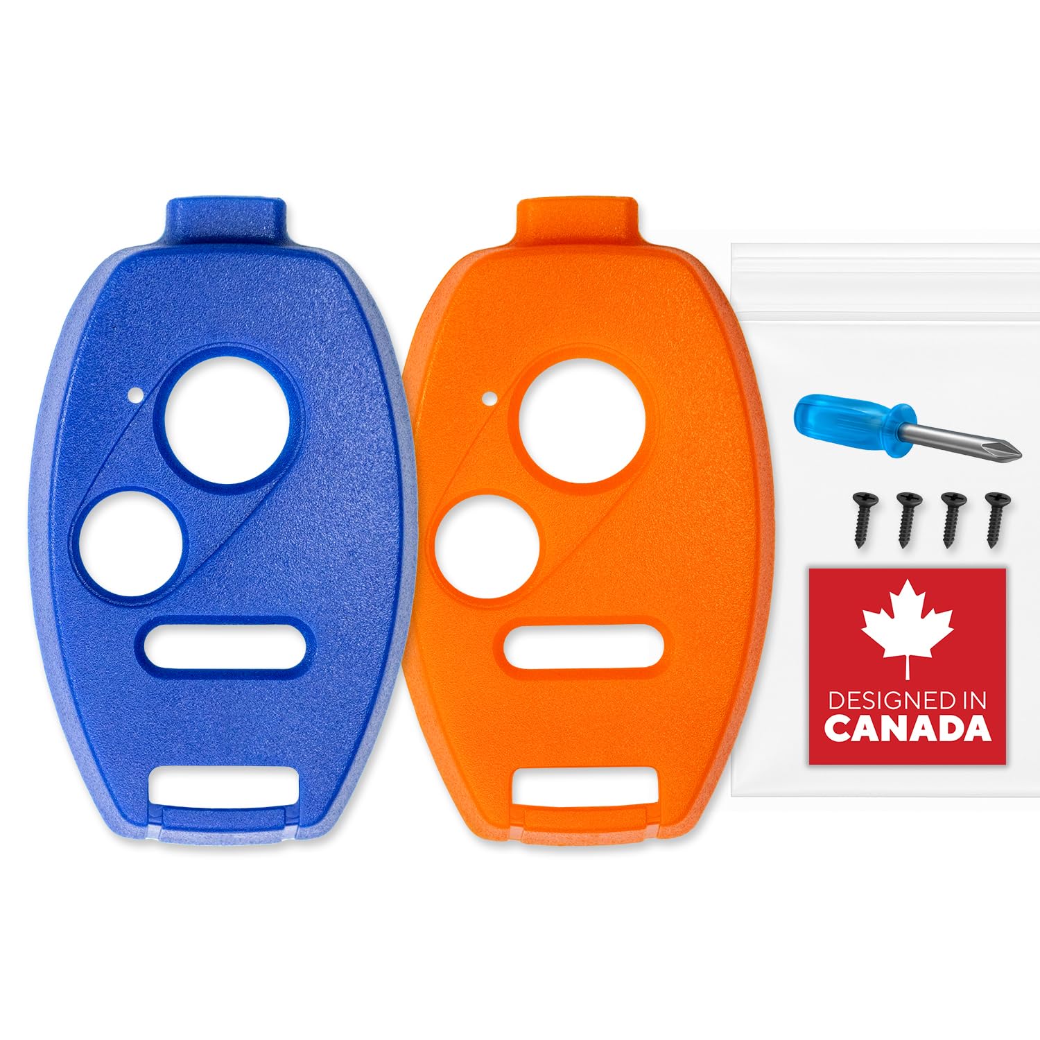 No Cutting Required Key Fob Shell Case for Honda Civic, Accord, CR-V, Pilot  Durable & Crack-Resistant  Seamless Fit  Enhanced Longevity & Functionality  Upgraded Version (Blue, 3 Button V3)