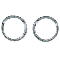 Sherman 727-95A Driver and Passenger Side Headlight Bezel Set (Value Line)for 1955 Chevy 210 image