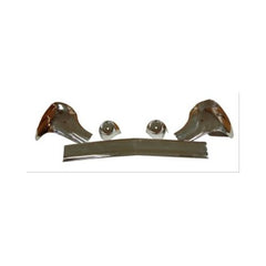 Sherman 729-90T Front Bumper Set (Value Line)for 1957 Chevy 210 image