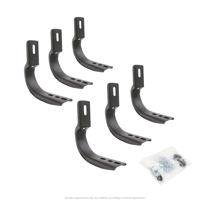Go Rhino 2024 Toyota Tacoma DC 4dr Brackets for OE Xtreme Cab Length SideSteps - Tex. Blk