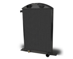 AFCO 80142-B-NA-N Aluminum Black Radiator Chevrolet | Ford 1937