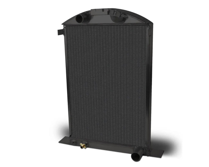 AFCO 80142-B-NA-N Aluminum Black Radiator Chevrolet | Ford 1937