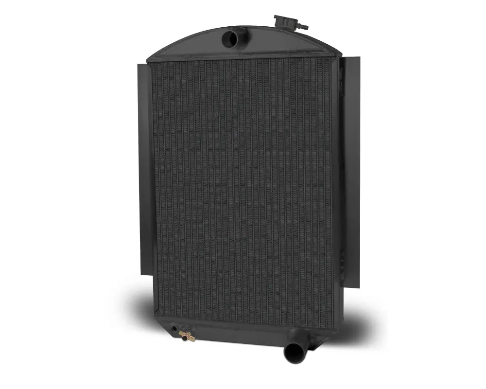 AFCO 80144-B-NA-N Aluminum Black Radiator Chevrolet 1937 & 1939