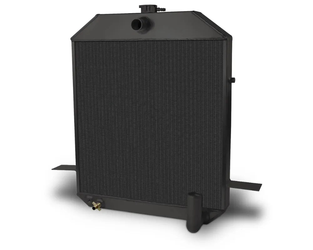 AFCO 80172-B-NA-N Aluminum Black Radiator Black Chevrolet Engine Ford 1940