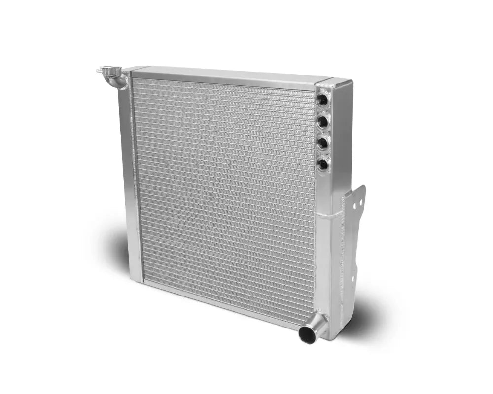 AFCO 80201N Sprint Car Aluminum Satin Radiator Dzus Mount Double Pass
