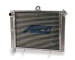 AFCO 80207-1 1" Inlet/Outlet Mini/Micro Sprint Aluminum Satin Cage Mount Double Pass