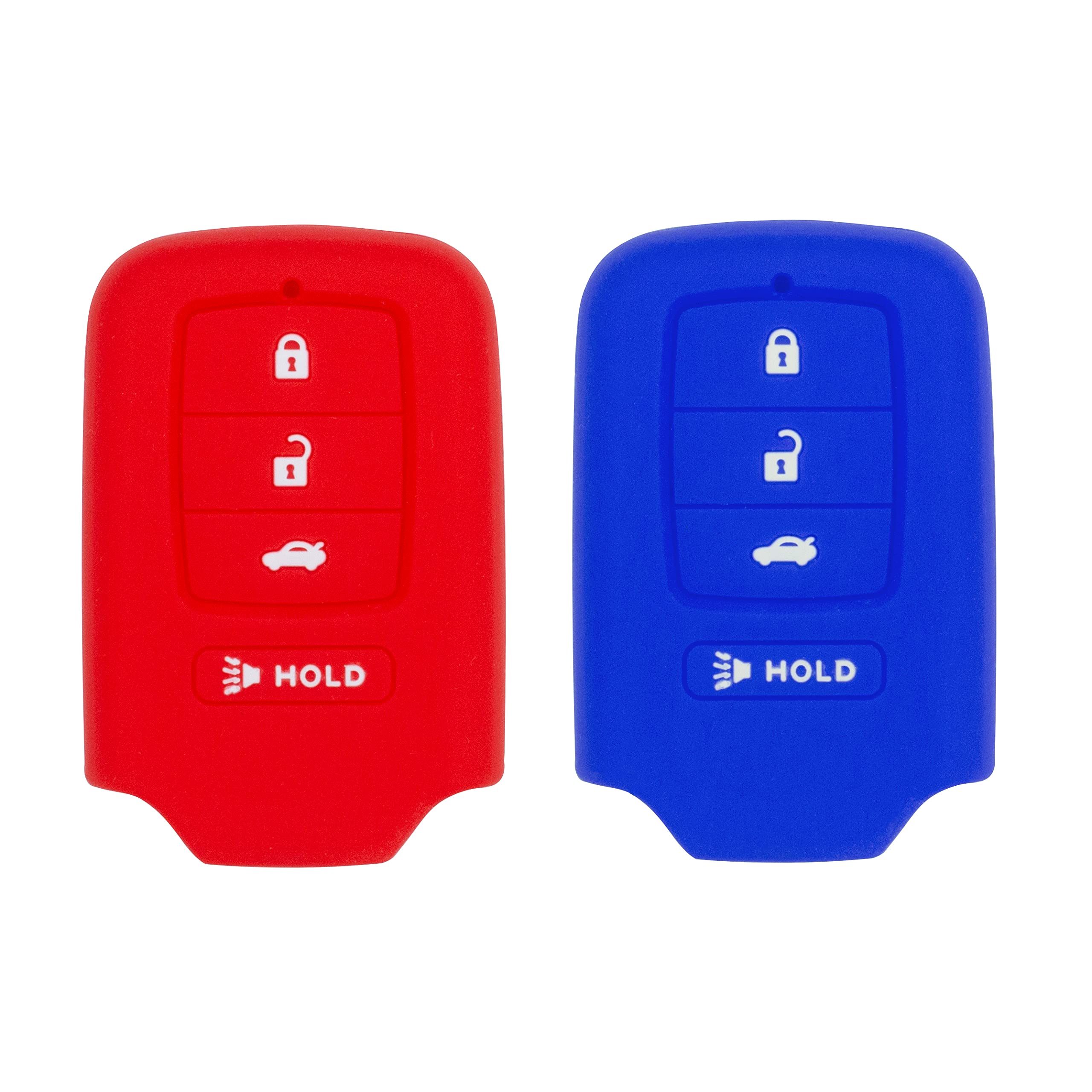 Smart Key Fob Case for Civic Accord Red & Blue