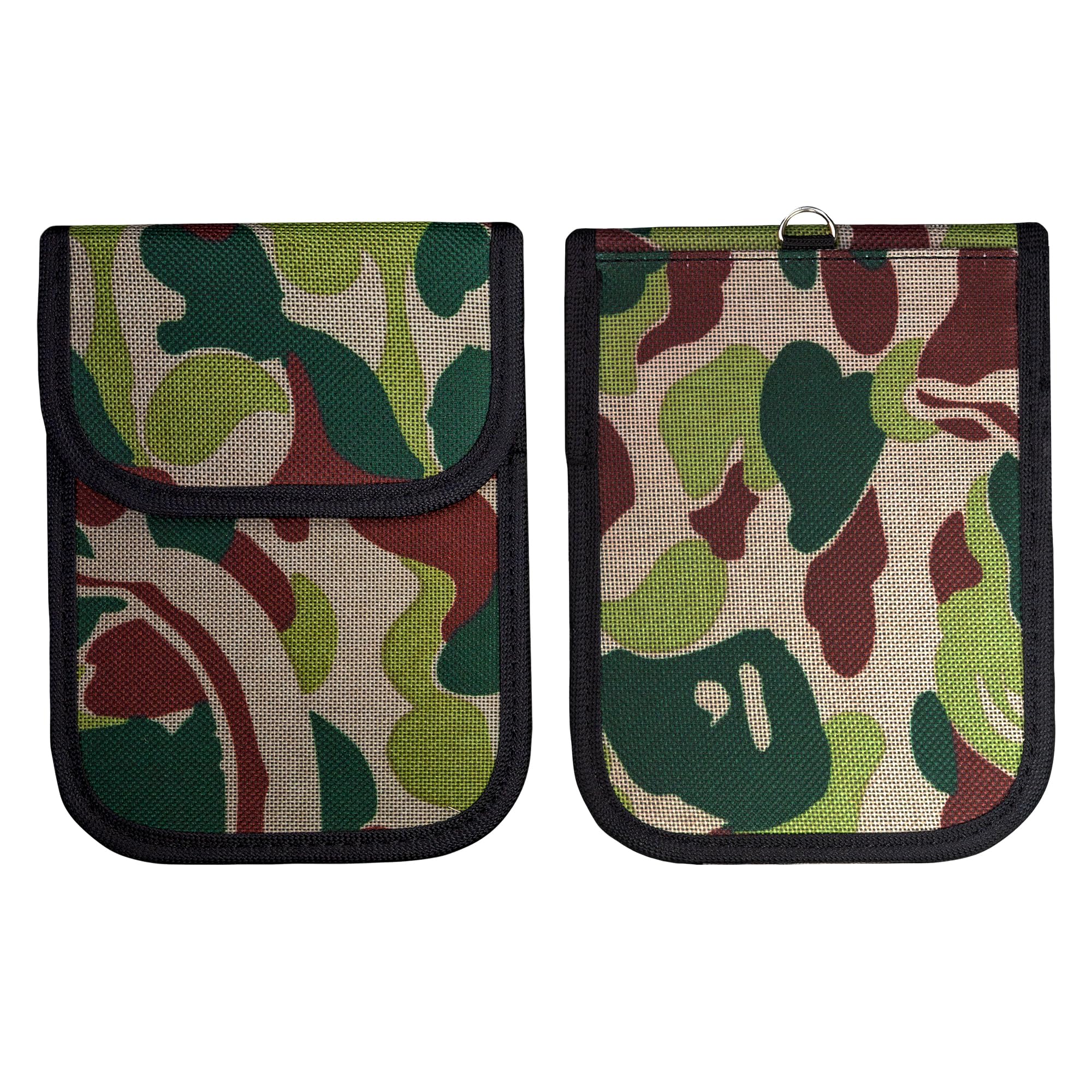Camouflage Faraday Bag for Car Key Fob RFID Signal Blocking Pouch for Anti-Theft FRDY-JNGLE-CAMO-2PACK