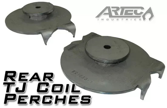 Artec Industries BR1045 3.5" Axle Tuber Coil Perches And Retainers Pair Jeep Wrangler TJ for 1997-2006 Jeep Wrangler image