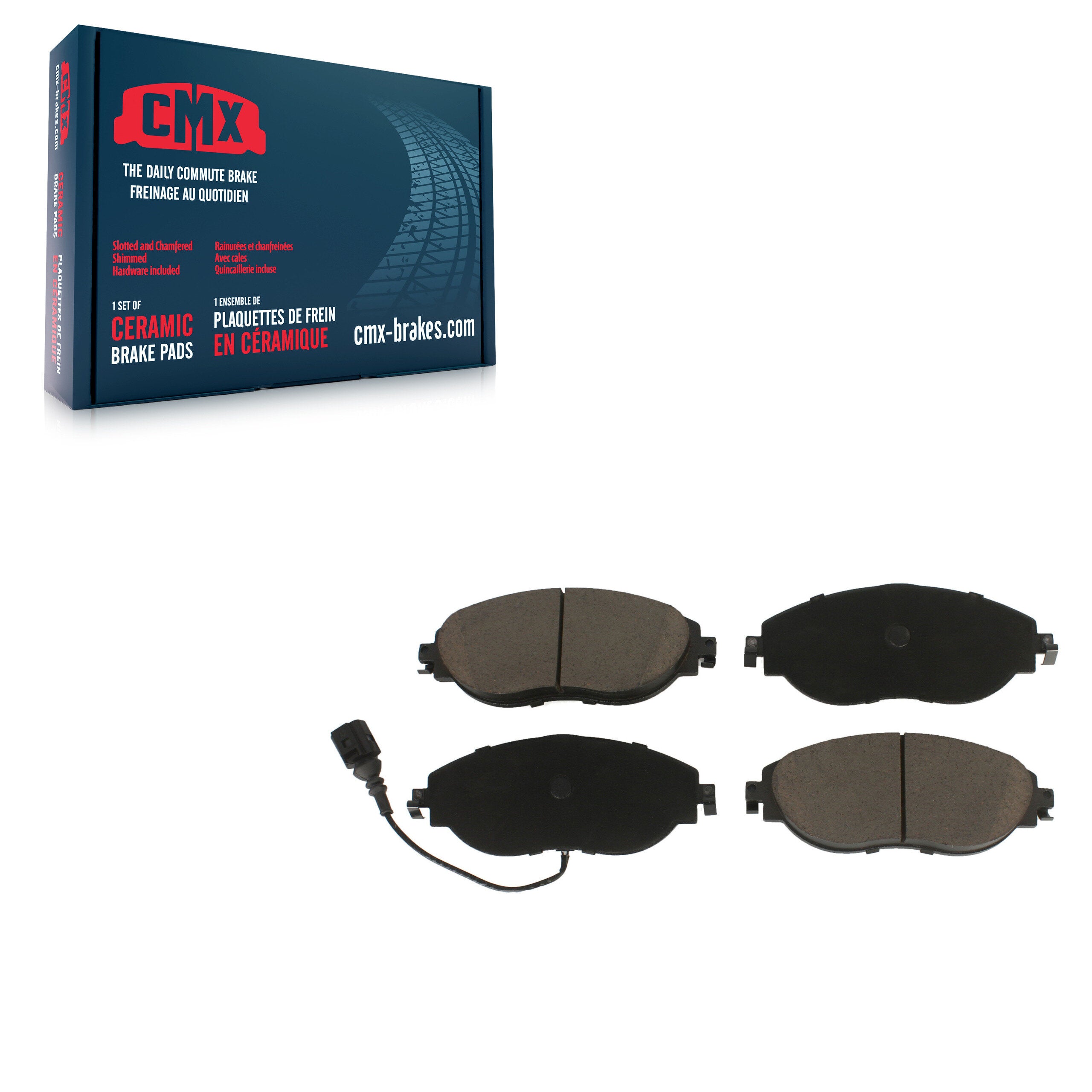 CMX CMX-D1633A Disc Brake Pad for 2013-2025 Volkswagen Jetta product image