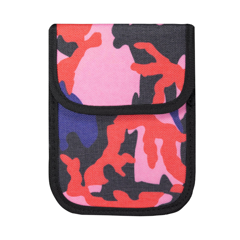Camouflage Pink Camo Faraday Bag for Car Key Fob – RFID Signal Blocking Pouch for Keyless Entry – Anti-Theft Protector Case