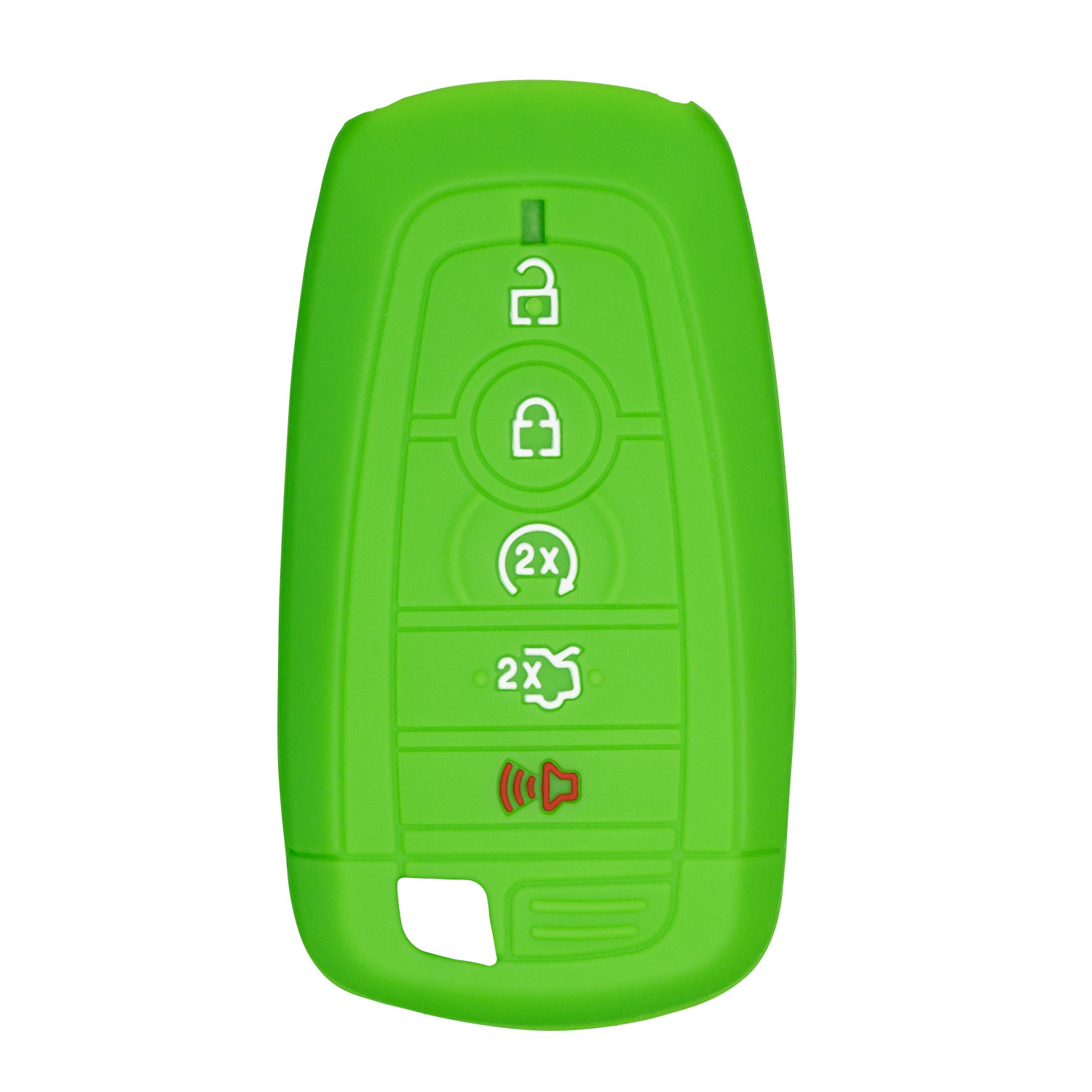 Silicone Case for Smart Key Remote Keyless Entry for Ford Fusion Explorer Edge Mustang Expedition M3N-A2C93142600 164-R8149 164R8149 R8149 (Green)
