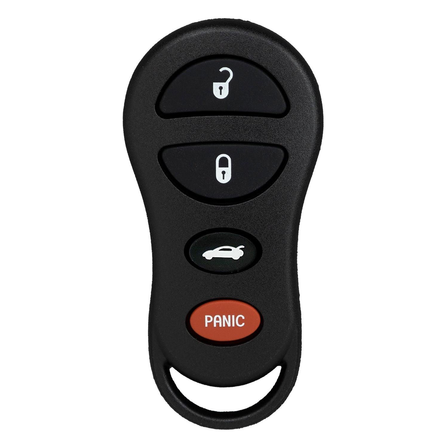 Car Keyless Entry Remote Key for Chrysler 300 Sebring Concorde Intrepid Stratus GQ43VT17T (4 Button)