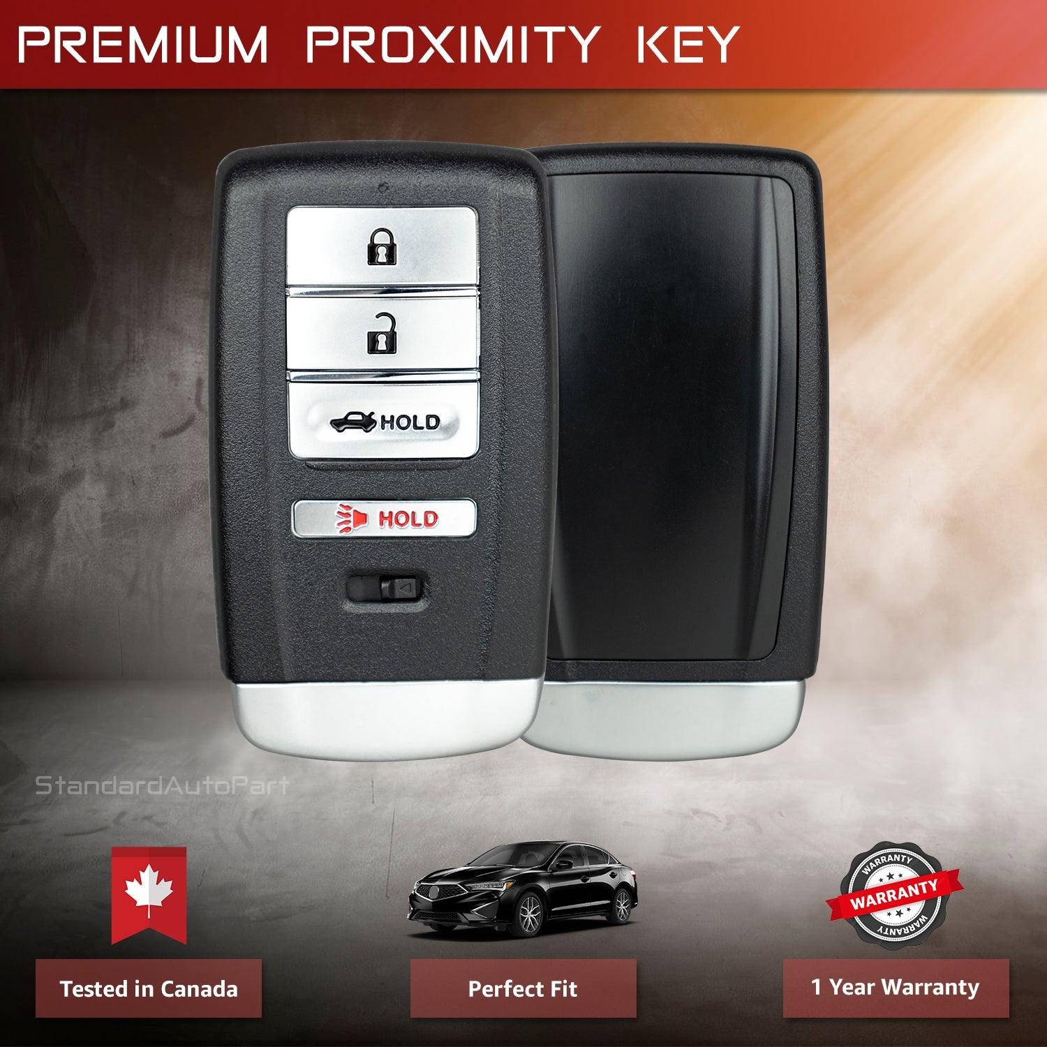 4 Button Proximity Smart Key for Acura ILX KR5V2X 72147-TX6-A32 A2C16100400 434 Mhz
