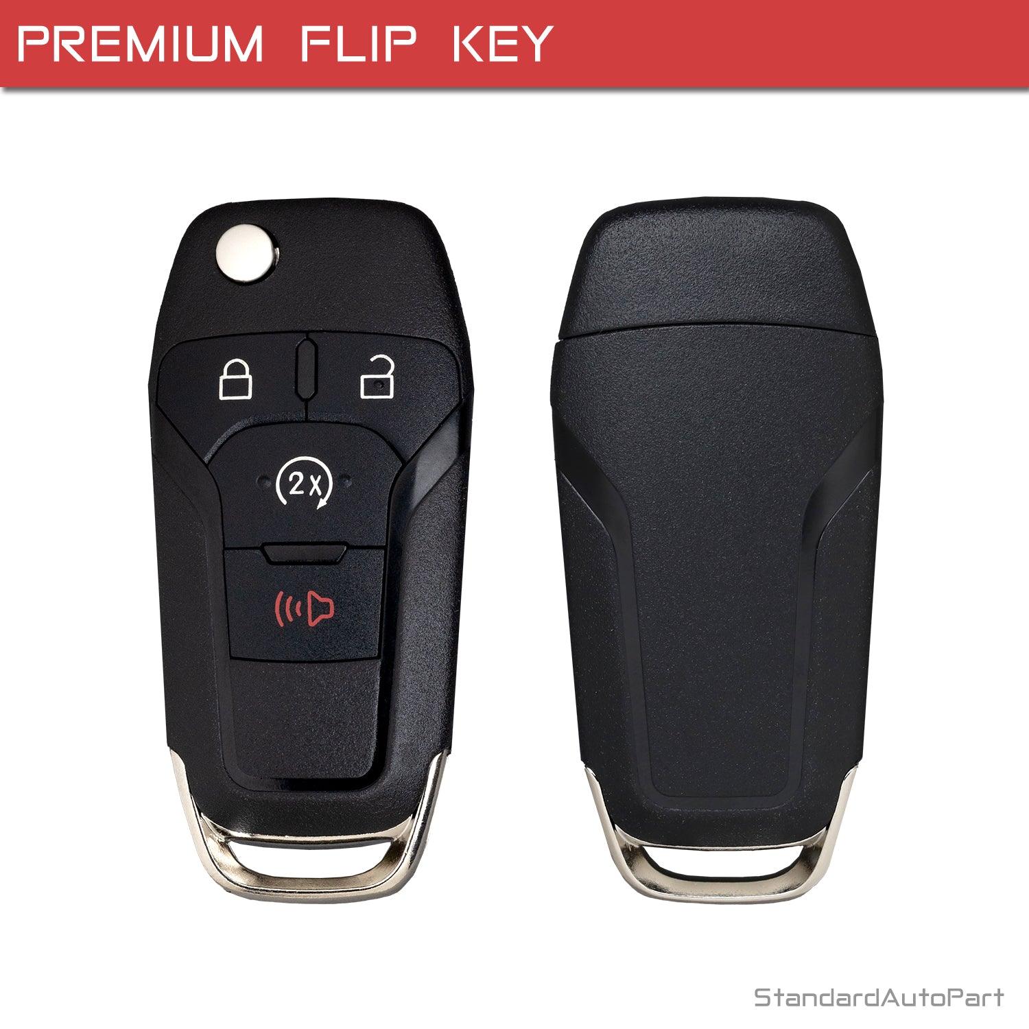 Smart Remote Flip Key for Ford Ranger (2019-2023) F150 F250+ (2015-2022) Bronco (2021-2022) N5F-A08TDA 164-R8134 (Complete Unit)