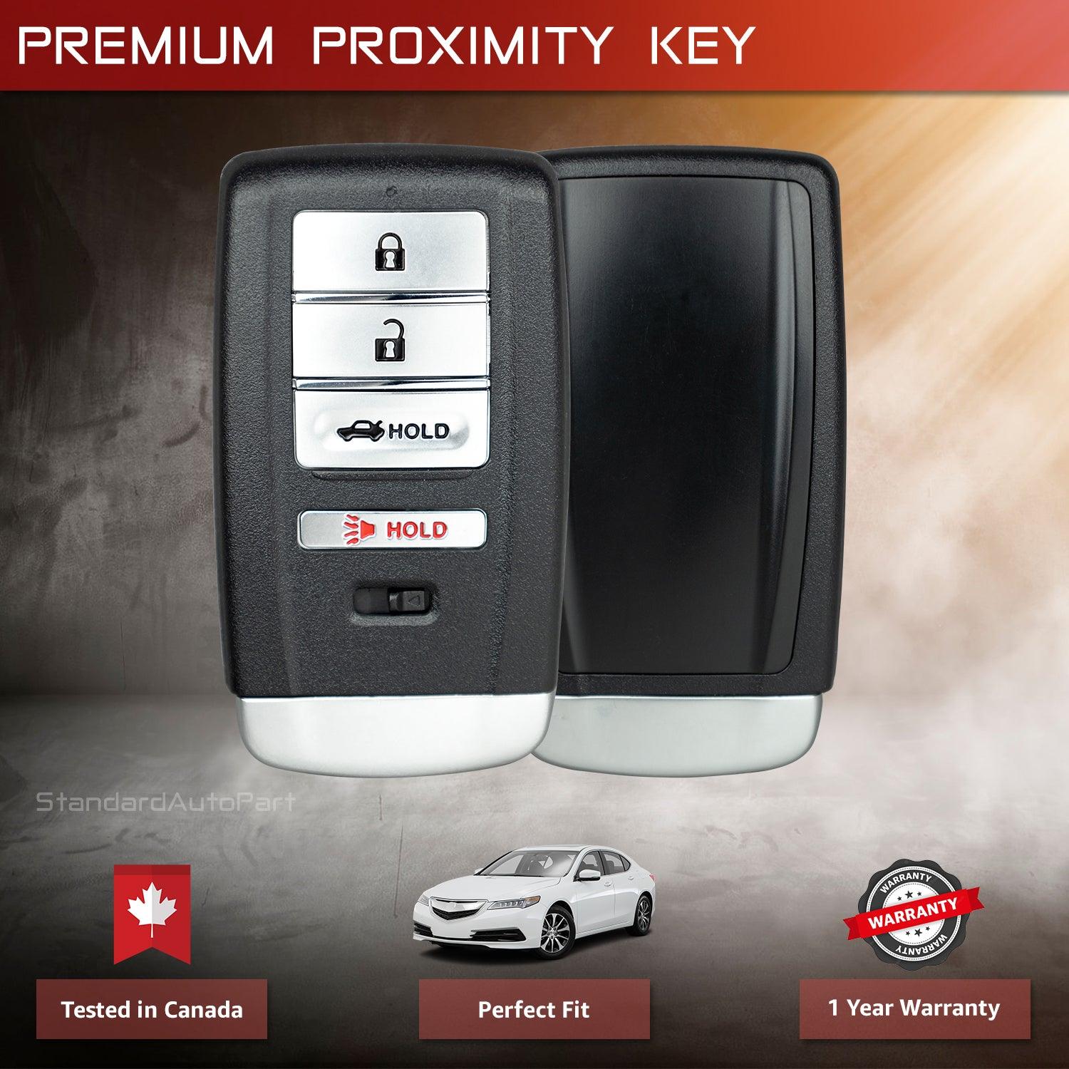 4 Button Proximity Smart Key for Acura ILX RLX TLX KR5V1X 72147-TZ3-A01