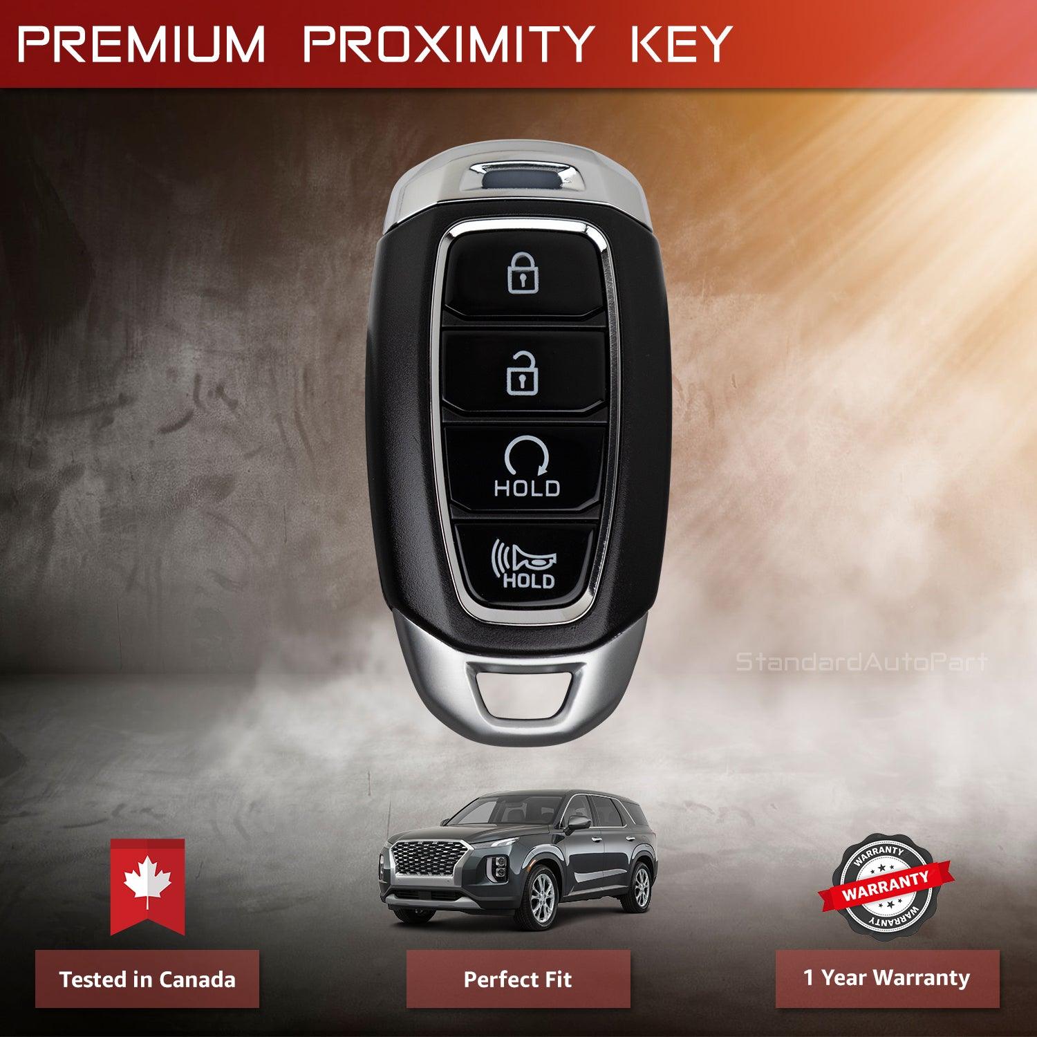 4 Button Proximity Smart Key for Hyundai Palisade 2020 2021 433 Mhz TQ8-FOB-4F19 95440-S8310 Chip HITAG 3 ID47