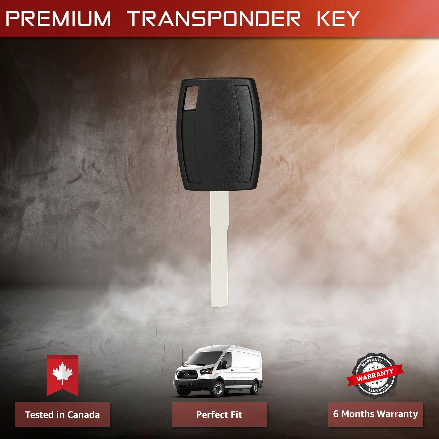 Transponder Chip Key 80 Bit for Ford CMax Escape Fiesta Focus Transit Connect 4D63 H94 164-R8062 5921709 (Complete with 80 Bit Chip)