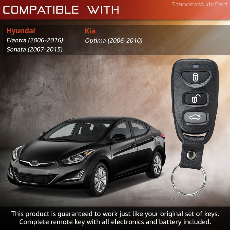 OEM Kia Optima Keyless Entry Remote – 4B Trunk, OSLOKA-310T (Used, Excellent Condition)