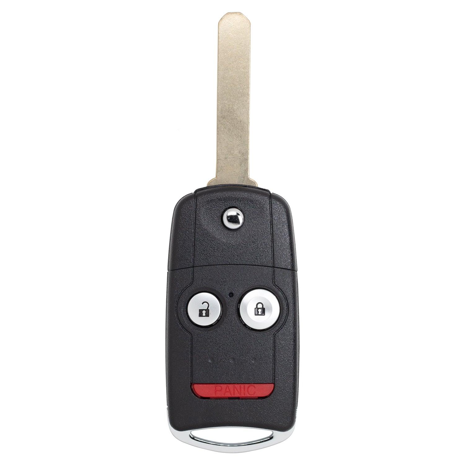 Flip Key Remote for Acura RDX MDX 2007-2013 N5F0602A1A 35111-STK-315 (3-Button)
