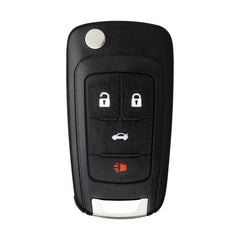 Flip Key Remote for Chevy Cruze Equinox Sonic Malibu Impala Camaro Terrain LaCrosse Regal Verano Encore Allure OHT01060512 13504200 (4 Button)