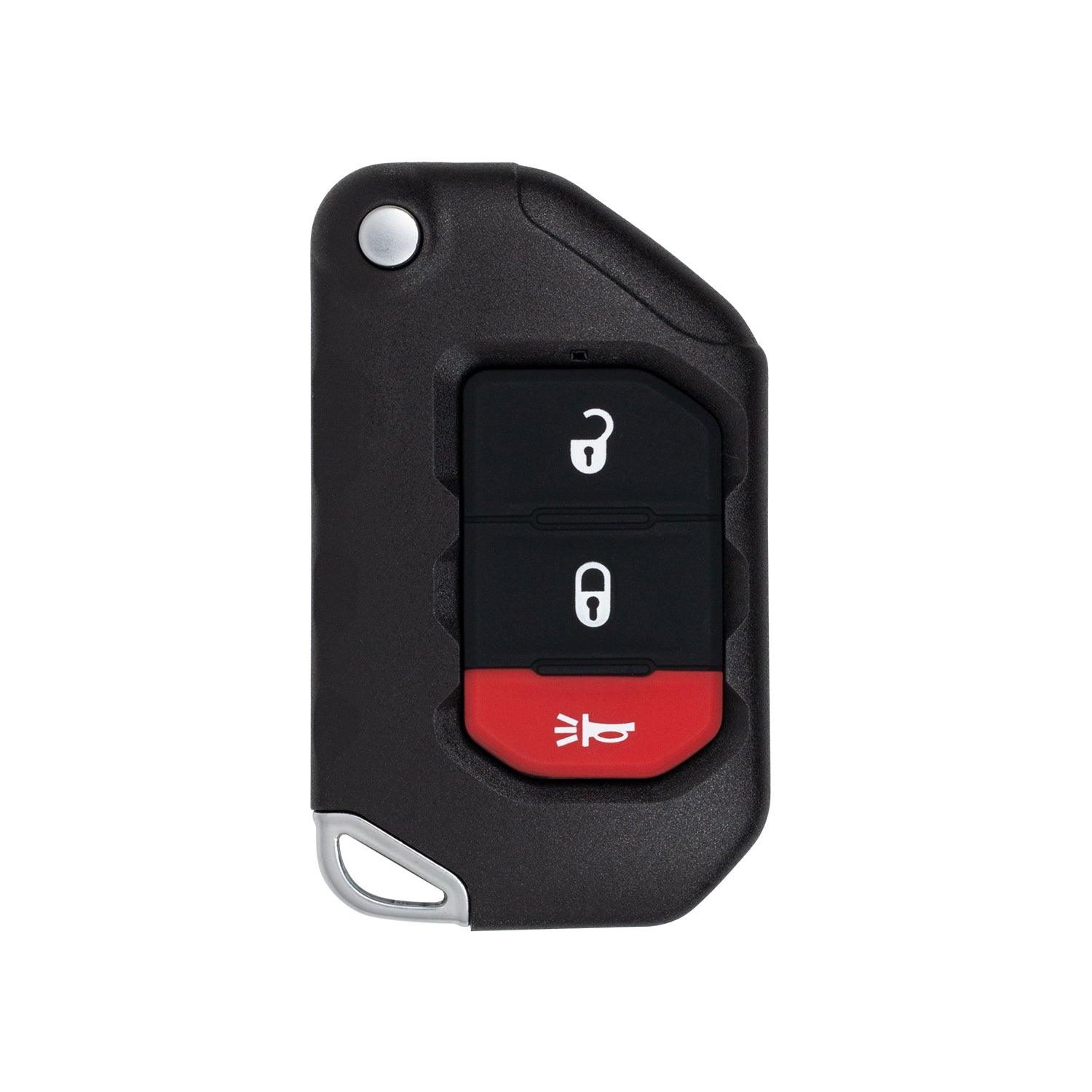 Flip Key Remote for Jeep Gladiator Wrangler 2018-2024 OHT1130261 68416784 (3 Button)