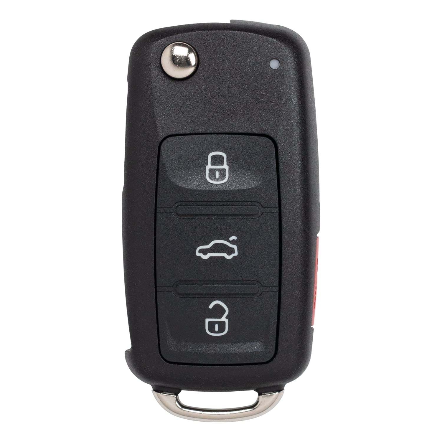 Flip Key Remote for Volkswagen Beetle CC Golf Jetta Passat Touareg 2011-2016 NBG010180T 5K0837202AK (4 Button)