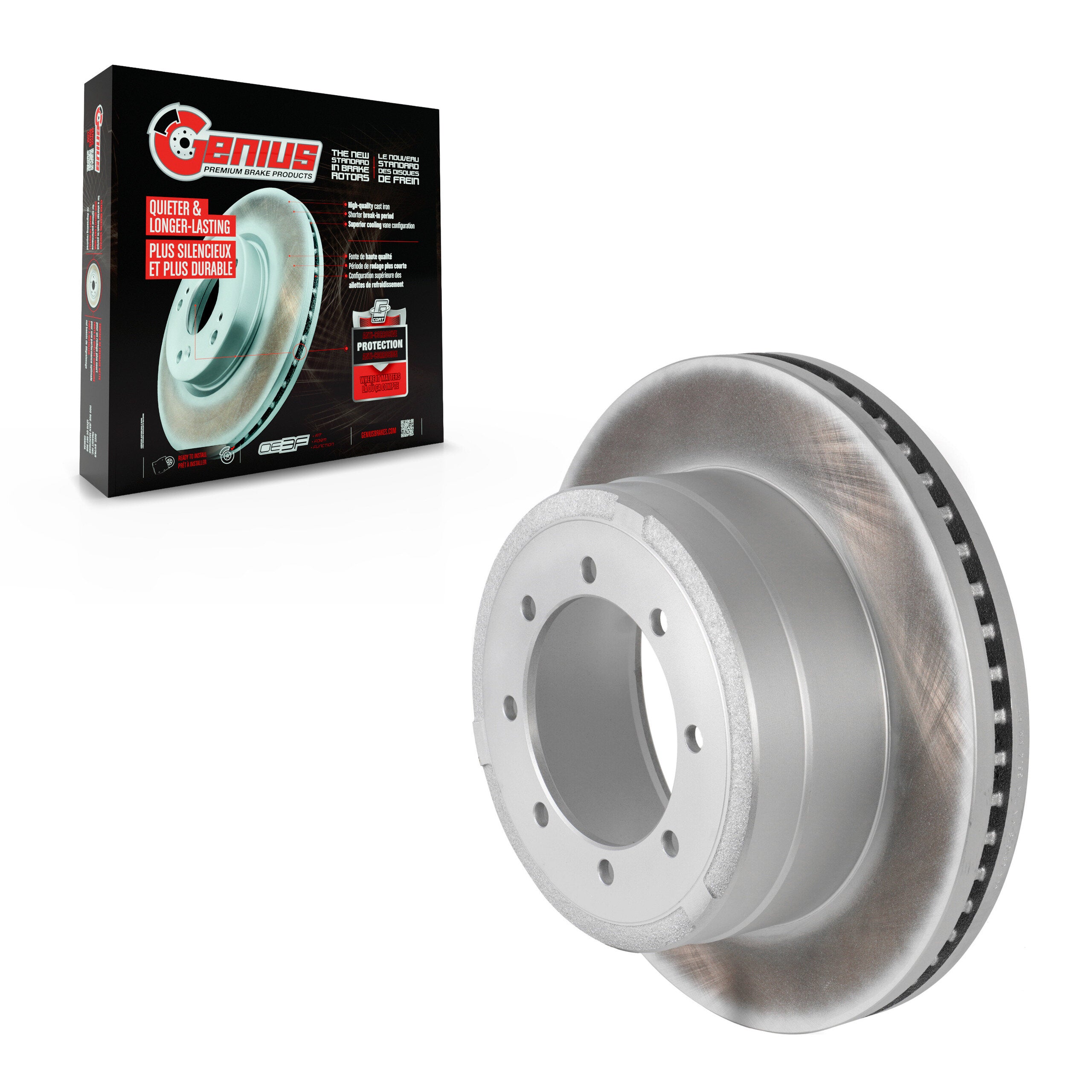 Genius GCR-681018 Disc Brake Rotor for 2013-2022 Ford F-350 Super Duty product image