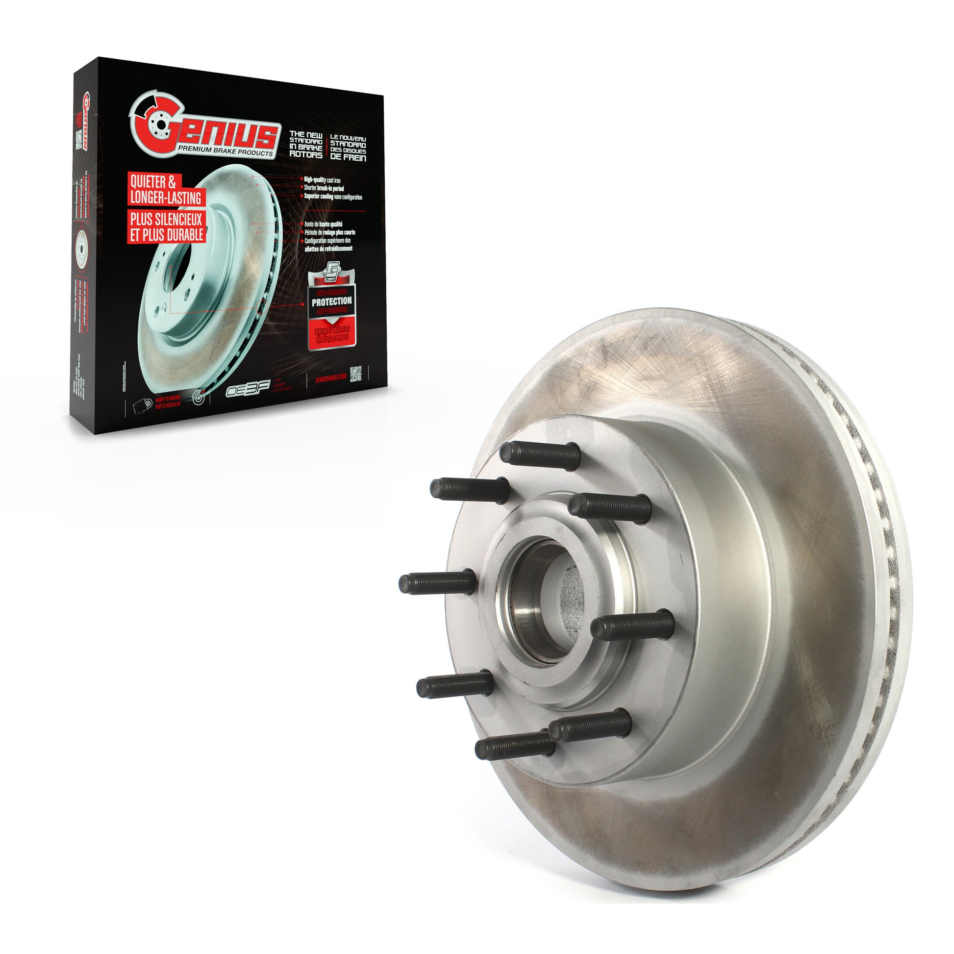 Genius GCR-681778 Disc Brake Rotor and Hub Assembly for 2013-2023 Ford F-250 Super Duty product image
