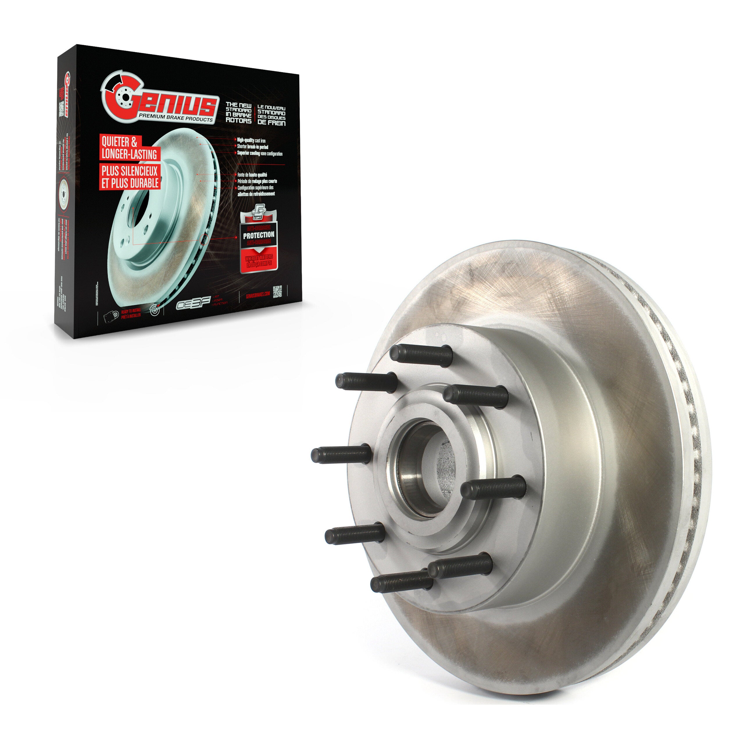 Genius GCR-681778 Disc Brake Rotor and Hub Assembly for 2013-2023 Ford F-250 Super Duty product image