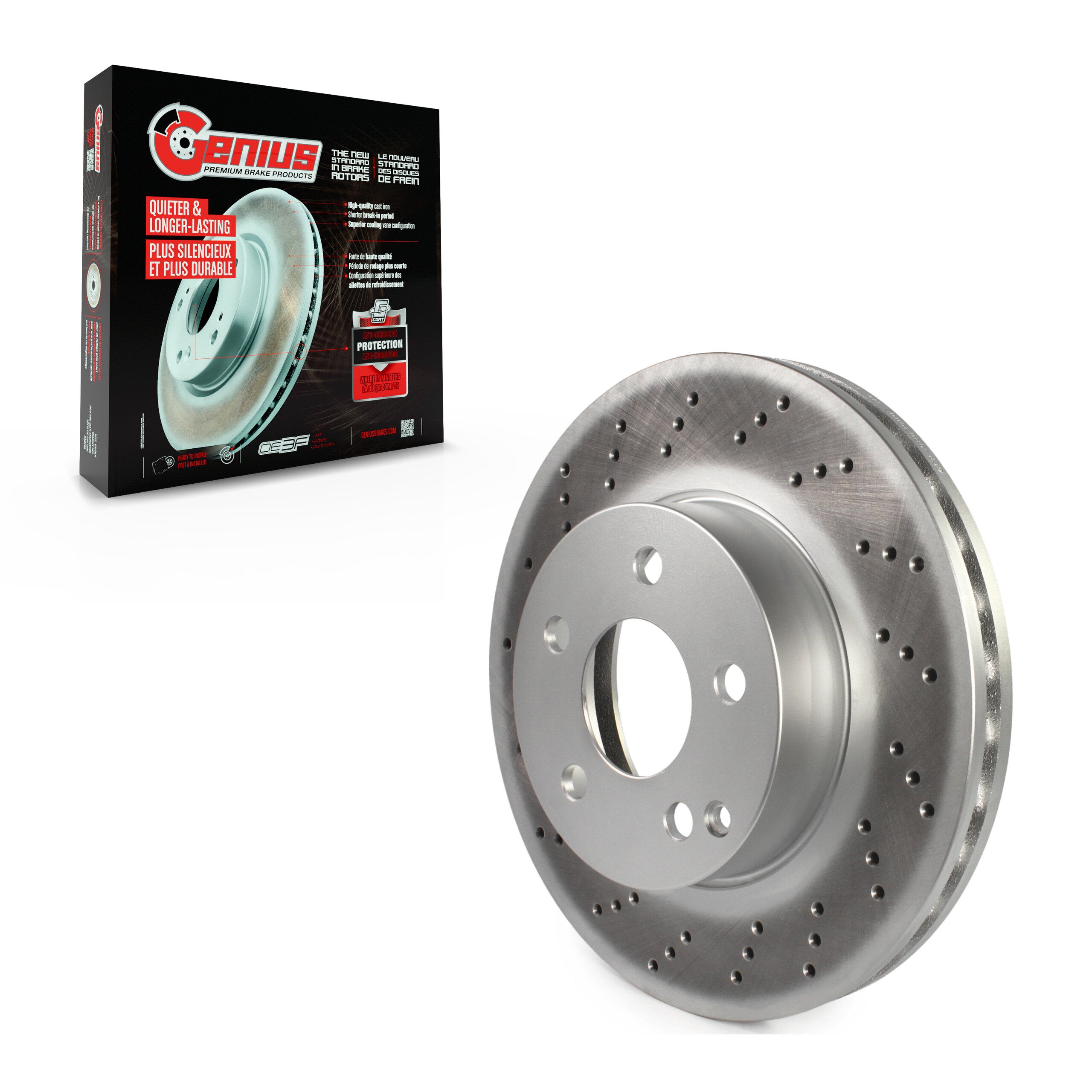 Genius GCR-980790OE Disc Brake Rotor for 2008-2015 Mercedes-Benz C250 product image