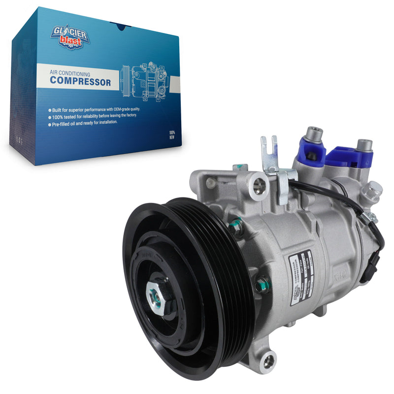 Glacier Blast GLB-AD13180 A/C Compressor for 2012-2017 Audi A4, Audi A4 Quattro and More