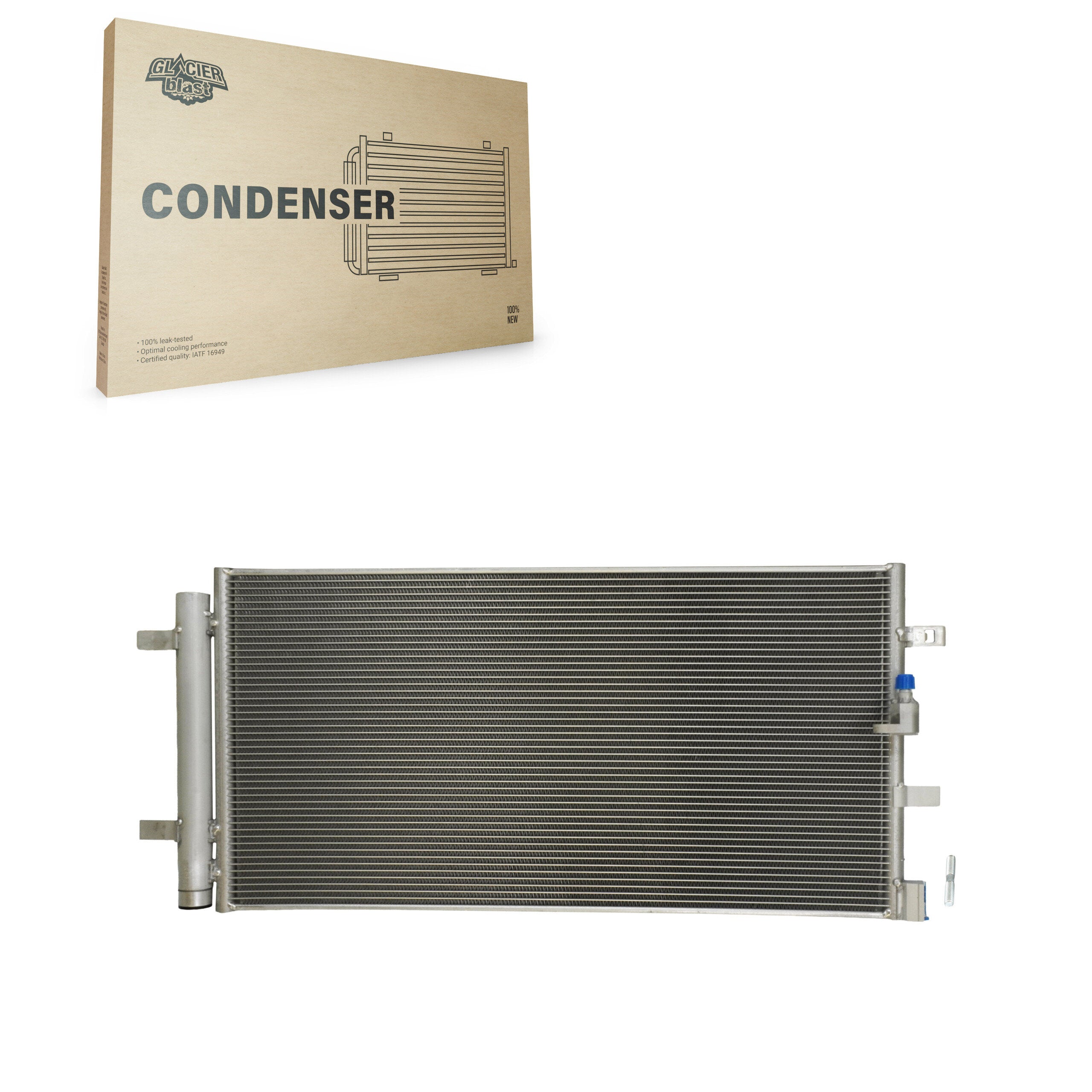Glacier Blast GLB-AD4281 A/C Condenser for 2012-2024 Porsche Macan, Audi Q5 and More