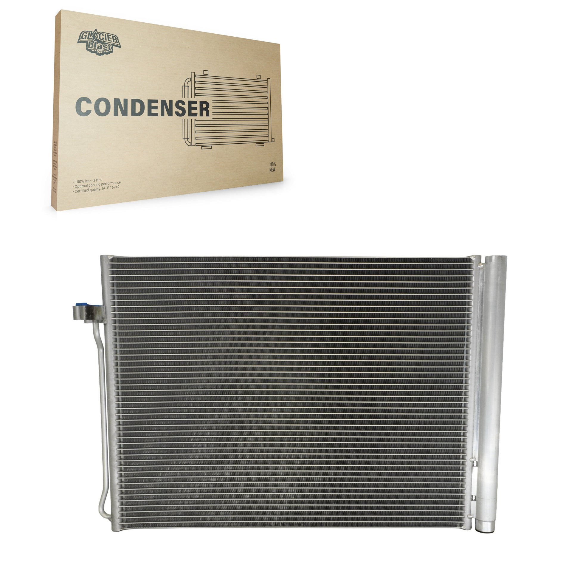 Glacier Blast GLB-BM3738 A/C Condenser for 2007-2019 BMW X5, BMW X6