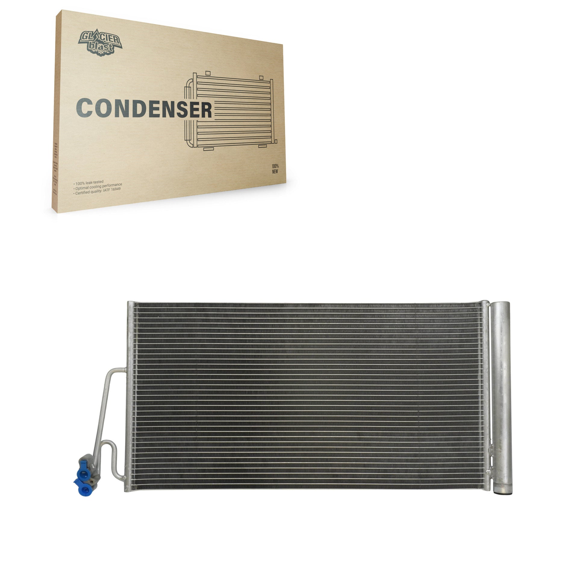 Glacier Blast GLB-BM3884 A/C Condenser for 2007-2016 Mini Cooper Paceman, Mini Cooper Countryman and More