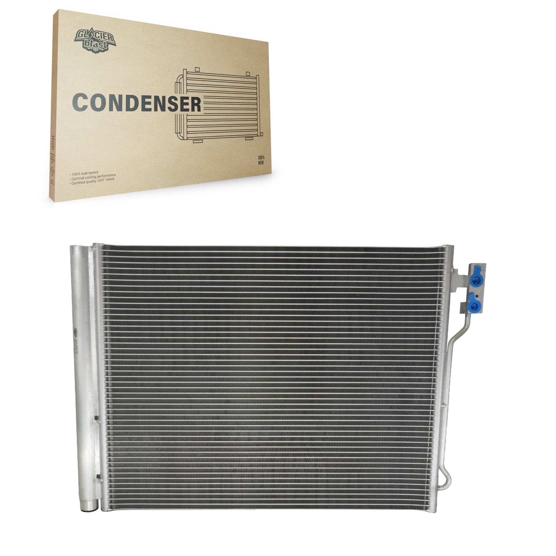 Glacier Blast GLB-BM4242 A/C Condenser for 2012-2016 BMW 528i, BMW 528i xDrive