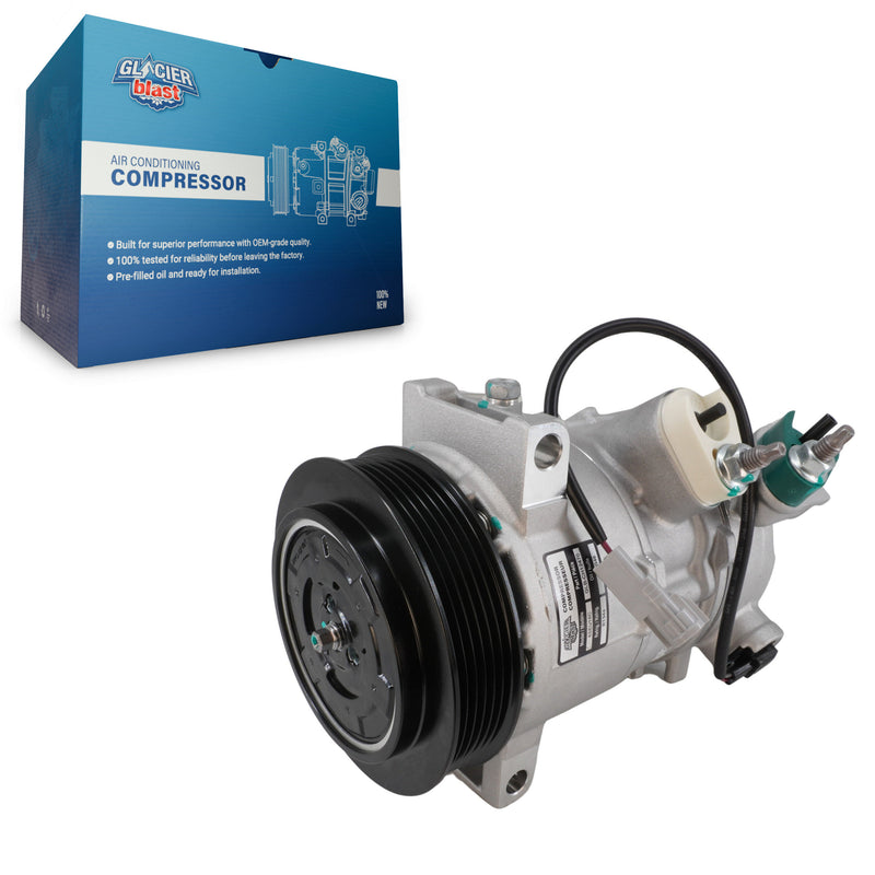 Glacier Blast GLB-CH12470 A/C Compressor for 2009-2017 Jeep Compass, Dodge Caliber and More