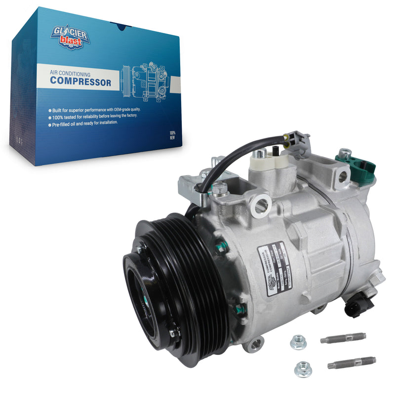 Glacier Blast GLB-CH13116 A/C Compressor for 2014-2023 Dodge Challenger, Chrysler 300 and More
