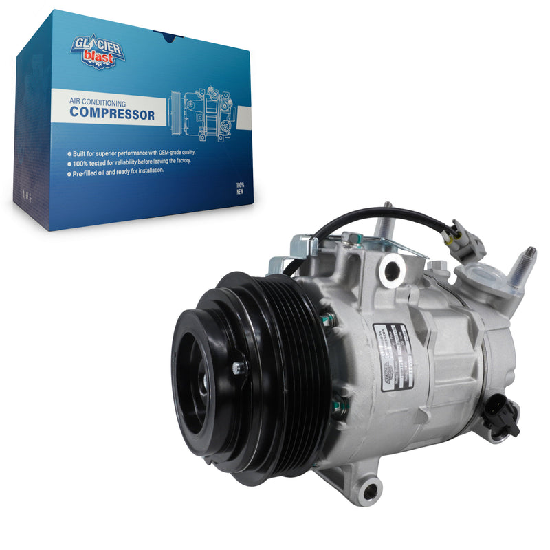 Glacier Blast GLB-CH13144 A/C Compressor for 2014-2024 Ram 1500 Classic, Ram 1500